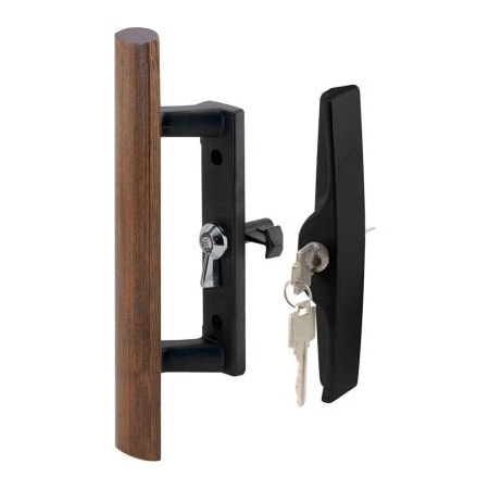 Prime-Line Prime-Line C 1241 Sliding Door Handle, Keyed, 3-1/2-Inch Hole Centers C 1241